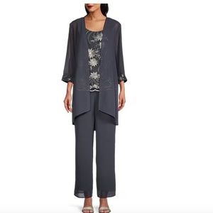 3 piece duster pant set